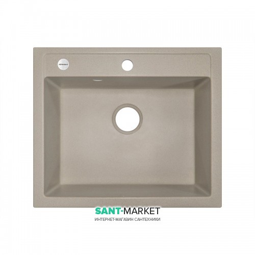 Мийка для кухні Adamant Prizma 590х500 мм штучний граніт сахара 4824296100202
