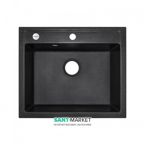 Мойка для кухни Adamant Prizma 590х500 мм искусственный гранит черный 4824296100203