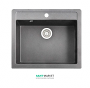 Мойка для кухни Adamant Prizma 590х500 мм искусственный гранит серый 4824296100204