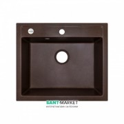 Мойка для кухни Adamant Prizma 590х500 мм искусственный гранит коричневый 4824296100205