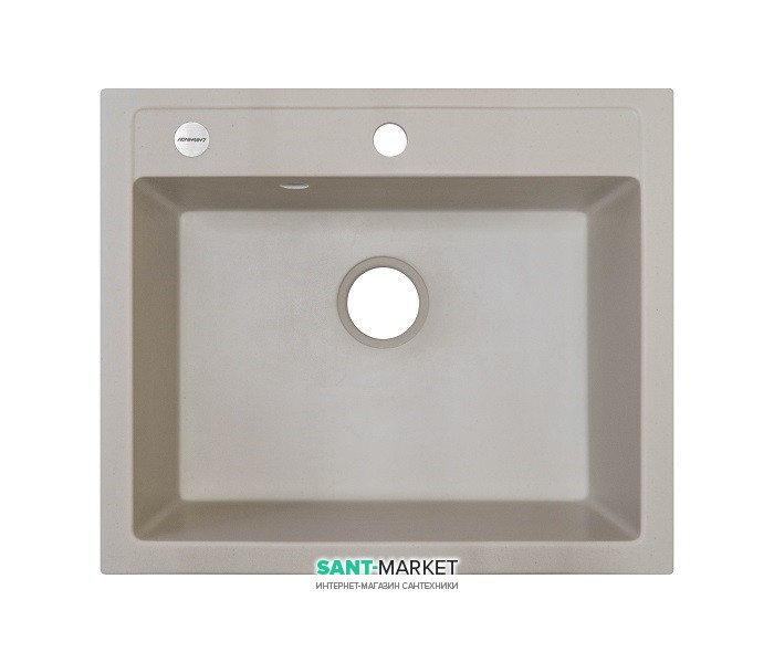 Мойка для кухни Adamant Prizma 590х500 мм искусственный гранит ivory 4824296100208