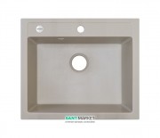 Мойка для кухни Adamant Prizma 590х500 мм искусственный гранит ivory 4824296100208