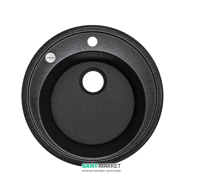 Мойка для кухни Adamant Sun Ø510 мм искусственный гранит черный 2006270043356