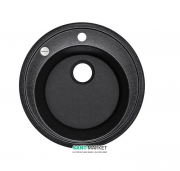 Мойка для кухни Adamant Sun Ø510 мм искусственный гранит черный 2006270043356