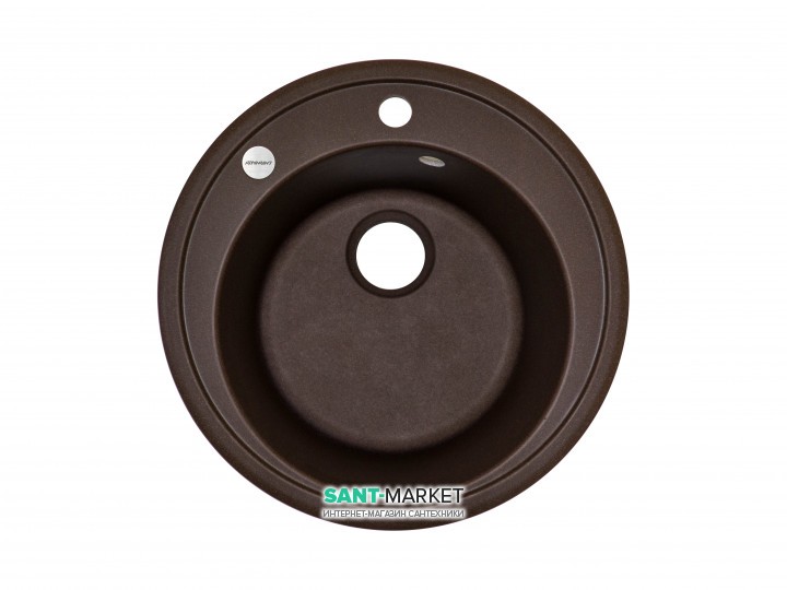Мийка для кухні Adamant Sun Ø510 мм штучний граніт коричневий 4824296100105