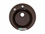 Мойка для кухни Adamant Sun Ø510 мм искусственный гранит коричневый 4824296100105