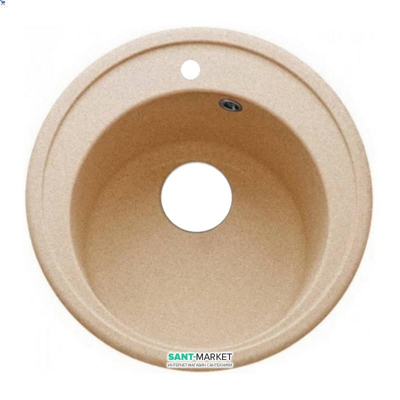 Мойка для кухни Adamant Sun Ø510 мм искусственный гранит авена 4824296100106