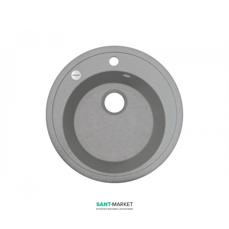 Мийка для кухні Adamant Sun Ø510 мм штучний граніт світло-сірий 4824296100109