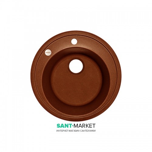 Мойка для кухни Adamant Sun Ø510 мм искусственный гранит terracotta 4824296100111