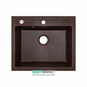 Мойка для кухни Adamant Prizma 590х500 мм искусственный гранит коричневый 4824296100205