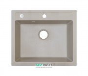 Мойка для кухни Adamant Prizma 590х500 мм искусственный гранит ivory 4824296100208