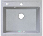 Мойка для кухни Adamant Prizma 590х500 мм искусственный гранит светло-серый 4824296100209