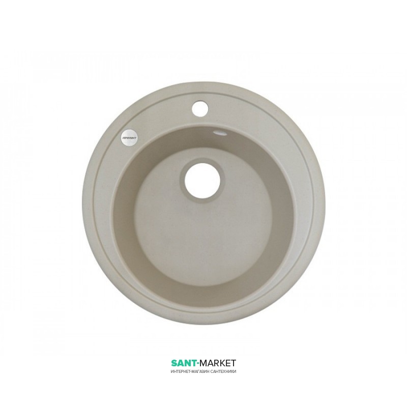 Мойка для кухни Adamant Sun Ø510 мм искусственный гранит ivory 4824296100108
