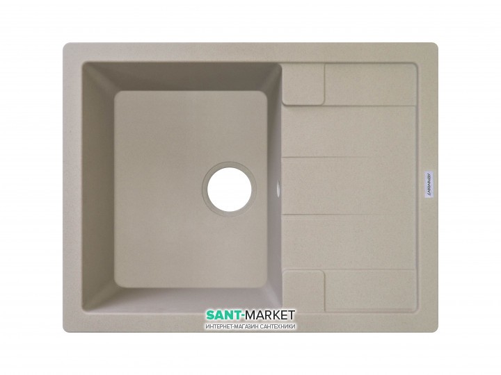 Мойка для кухни Adamant Anila 650х500 мм искусственный гранит сахара 4824296100302