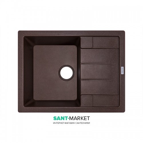 Мойка для кухни Adamant Anila 650х500 мм искусственный гранит коричневый 4824296100305