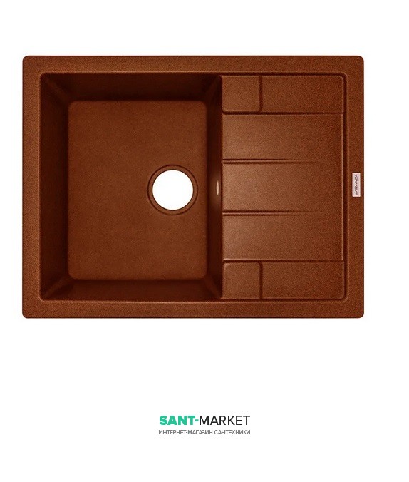 Мойка для кухни Adamant Anila 650х500 мм искусственный гранит terracotta 4824296100311