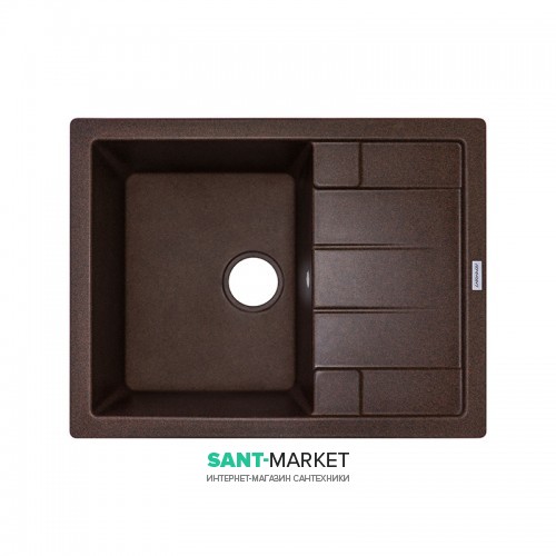 Мийка для кухні Adamant Anila 650х500 мм штучний граніт mokko 4824296100312