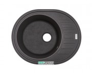 Мойка для кухни Adamant Ovum 620х500 мм искусственный гранит серый 4824296100404