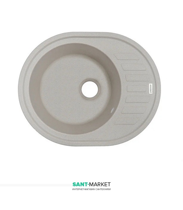 Мийка для кухні Adamant Ovum 620х500 мм штучний граніт авена 4824296100406