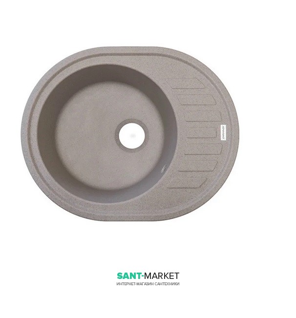 Мойка для кухни Adamant Ovum 620х500 мм искусственный гранит терра 2006270043288