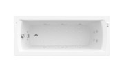 Ванна гідромасажна акрилова прямокутна Roca Linea Effects Titanium 170х70 см білий A24T041000