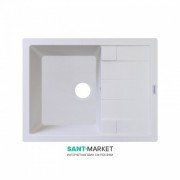 Мойка для кухни Adamant Anila 650х500 мм искусственный гранит белый 4824296100301