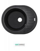 Мийка для кухні Adamant Ovum 620х500 мм штучний граніт чорний 2006270043295