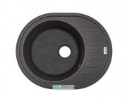 Мийка для кухні Adamant Ovum 620х500 мм штучний граніт сірий 4824296100404