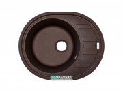 Мойка для кухни Adamant Ovum 620х500 мм искусственный гранит коричневый 4824296100405