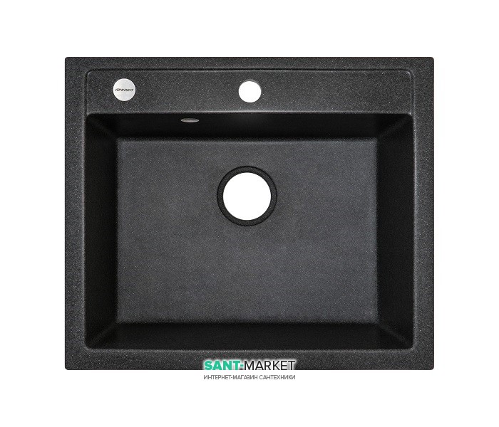 Мойка для кухни Adamant Prizma 590х500 мм искусственный гранит графит 4824296100213