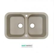 Мийка для кухні Adamant Twins 770х470 мм штучний граніт сахара 4824296100502