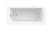 Ванна гидромассажная акриловая прямоугольная Roca Linea XL Smart Water Plus 160х75 см белый A24T029000