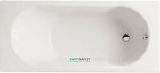Ванна акриловая прямоугольная PoolSpa коллекция Lena 160Х70 белый PWP1910ZD000000