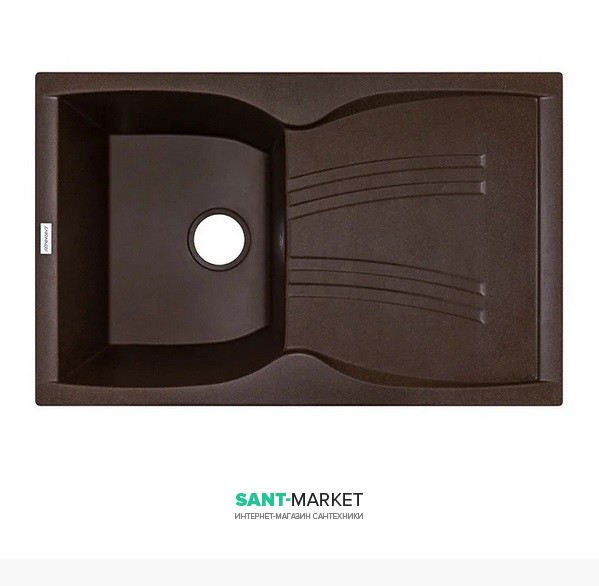Мийка для кухні Adamant New line 790х500 мм штучний граніт коричневий 4824296100705