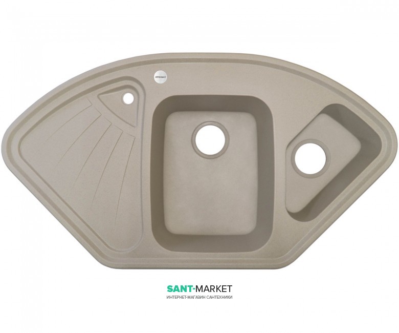 Мийка для кухні Adamant Сonsensus 1060х575 мм штучний граніт сахара 4824296100602