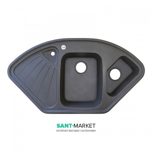 Мийка для кухні Adamant Сonsensus 1060х575 мм штучний граніт сірий 4824296100604
