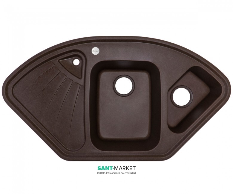 Мийка для кухні Adamant Сonsensus 1060х575 мм штучний граніт коричневий 4824296100605