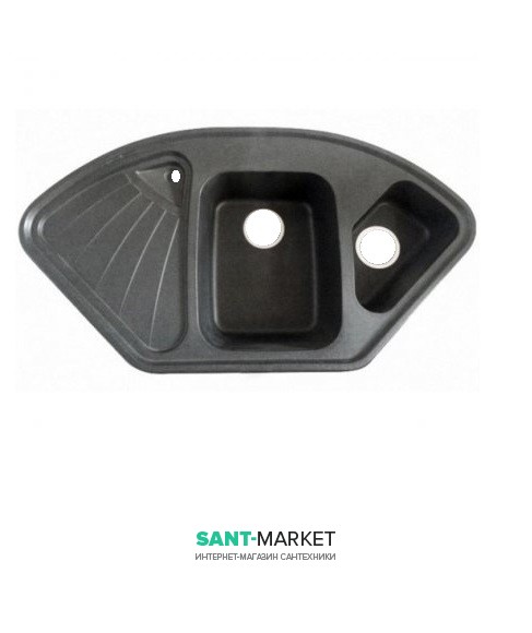 Мийка для кухні Adamant Сonsensus 1060х575 мм штучний граніт графіт 4824296100613