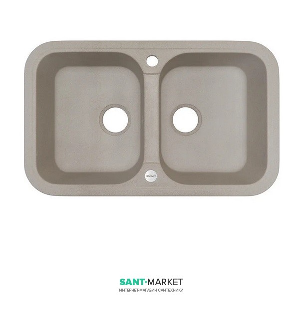 Мойка для кухни Adamant Twins 770х470 мм искусственный гранит авена 4824296100506