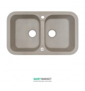 Мийка для кухні Adamant Twins 770х470 мм штучний граніт авена 4824296100506