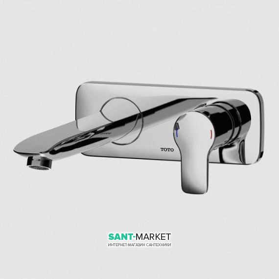 Смеситель для раковины TOTO Classic настенный однорычажный хром DLB305-1VE