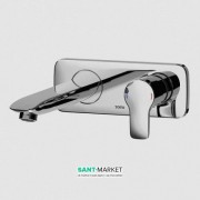 Смеситель для раковины TOTO Classic настенный однорычажный хром DLB305-1VE