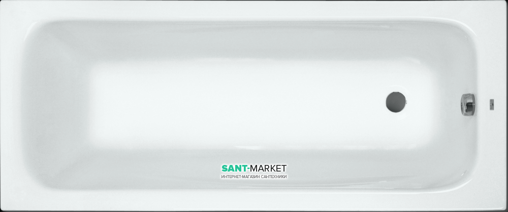 Ванна акриловая прямоугольная PoolSpa коллекция Klio 130х70 с ножками белый PWPAX10ZN000000
