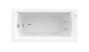 Ванна гидромассажная акриловая прямоугольная Roca Linea Effects Titanium 140х70 см белый A24T009000