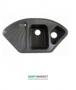 Мийка для кухні Adamant Сonsensus 1060х575 мм штучний граніт графіт 4824296100613