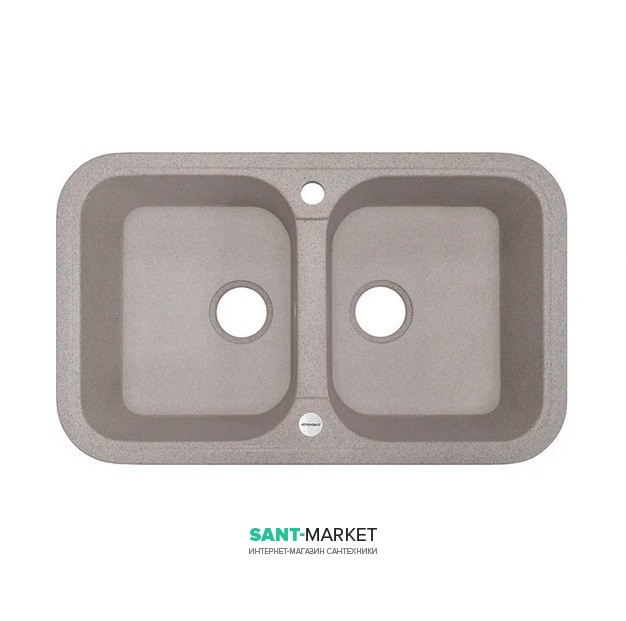 Мийка для кухні Adamant Twins 770х470 мм штучний граніт терра 4824296100507