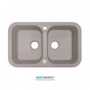 Мойка для кухни Adamant Twins 770х470 мм искусственный гранит терра 4824296100507