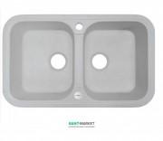 Мийка для кухні Adamant Twins 770х470 мм штучний граніт old stone 4824296100510