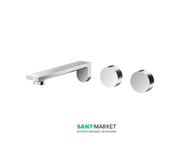 Смеситель для раковины TOTO настенный на 3 отверстия хром DLB203