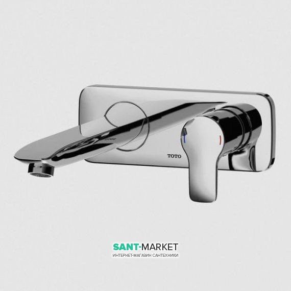 Смеситель для раковины TOTO Classic настенный однорычажный хром DLB305-1VE